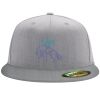 Flexfit 6210 Structured Flat Bill Fitted Hat Thumbnail