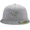 Flexfit 6210 Structured Flat Bill Fitted Hat Thumbnail