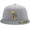 Flexfit 6210 Structured Flat Bill Fitted Hat Thumbnail