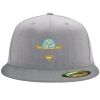 Flexfit 6210 Structured Flat Bill Fitted Hat Thumbnail