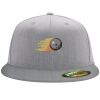 Flexfit 6210 Structured Flat Bill Fitted Hat Thumbnail