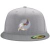 Flexfit 6210 Structured Flat Bill Fitted Hat Thumbnail