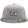 Flexfit 6210 Structured Flat Bill Fitted Hat Thumbnail