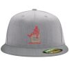 Flexfit 6210 Structured Flat Bill Fitted Hat Thumbnail