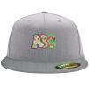 Flexfit 6210 Structured Flat Bill Fitted Hat Thumbnail