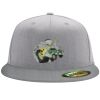Flexfit 6210 Structured Flat Bill Fitted Hat Thumbnail