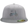Flexfit 6210 Structured Flat Bill Fitted Hat Thumbnail