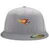 Flexfit 6210 Structured Flat Bill Fitted Hat Thumbnail