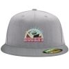 Flexfit 6210 Structured Flat Bill Fitted Hat Thumbnail