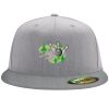 Flexfit 6210 Structured Flat Bill Fitted Hat Thumbnail