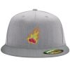 Flexfit 6210 Structured Flat Bill Fitted Hat Thumbnail