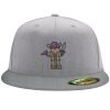 Flexfit 6210 Structured Flat Bill Fitted Hat Thumbnail