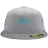Flexfit 6210 Structured Flat Bill Fitted Hat Thumbnail