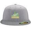 Flexfit 6210 Structured Flat Bill Fitted Hat Thumbnail