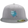 Flexfit 6210 Structured Flat Bill Fitted Hat Thumbnail