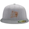 Flexfit 6210 Structured Flat Bill Fitted Hat Thumbnail