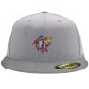 Flexfit 6210 Structured Flat Bill Fitted Hat Thumbnail