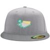 Flexfit 6210 Structured Flat Bill Fitted Hat Thumbnail