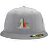 Flexfit 6210 Structured Flat Bill Fitted Hat Thumbnail