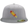 Flexfit 6210 Structured Flat Bill Fitted Hat Thumbnail