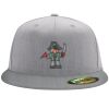Flexfit 6210 Structured Flat Bill Fitted Hat Thumbnail