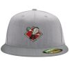 Flexfit 6210 Structured Flat Bill Fitted Hat Thumbnail