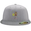 Flexfit 6210 Structured Flat Bill Fitted Hat Thumbnail
