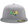 Flexfit 6210 Structured Flat Bill Fitted Hat Thumbnail