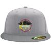 Flexfit 6210 Structured Flat Bill Fitted Hat Thumbnail