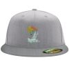 Flexfit 6210 Structured Flat Bill Fitted Hat Thumbnail