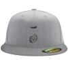Flexfit 6210 Structured Flat Bill Fitted Hat Thumbnail