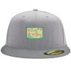 Flexfit 6210 Structured Flat Bill Fitted Hat Thumbnail