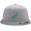 Flexfit 6210 Structured Flat Bill Fitted Hat Thumbnail