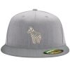 Flexfit 6210 Structured Flat Bill Fitted Hat Thumbnail