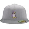 Flexfit 6210 Structured Flat Bill Fitted Hat Thumbnail