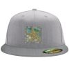Flexfit 6210 Structured Flat Bill Fitted Hat Thumbnail