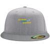 Flexfit 6210 Structured Flat Bill Fitted Hat Thumbnail