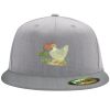 Flexfit 6210 Structured Flat Bill Fitted Hat Thumbnail