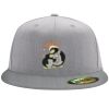 Flexfit 6210 Structured Flat Bill Fitted Hat Thumbnail