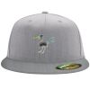 Flexfit 6210 Structured Flat Bill Fitted Hat Thumbnail