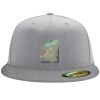 Flexfit 6210 Structured Flat Bill Fitted Hat Thumbnail
