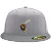 Flexfit 6210 Structured Flat Bill Fitted Hat Thumbnail