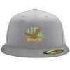 Flexfit 6210 Structured Flat Bill Fitted Hat Thumbnail