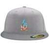 Flexfit 6210 Structured Flat Bill Fitted Hat Thumbnail