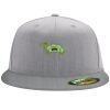 Flexfit 6210 Structured Flat Bill Fitted Hat Thumbnail