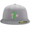 Flexfit 6210 Structured Flat Bill Fitted Hat Thumbnail