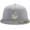 Flexfit 6210 Structured Flat Bill Fitted Hat Thumbnail