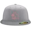 Flexfit 6210 Structured Flat Bill Fitted Hat Thumbnail