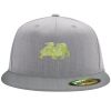 Flexfit 6210 Structured Flat Bill Fitted Hat Thumbnail