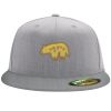 Flexfit 6210 Structured Flat Bill Fitted Hat Thumbnail